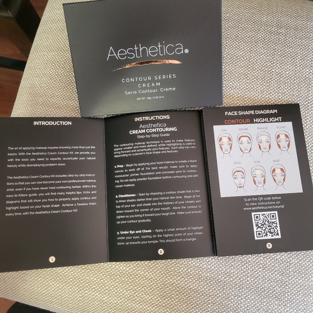 Asthetica cream contour palette